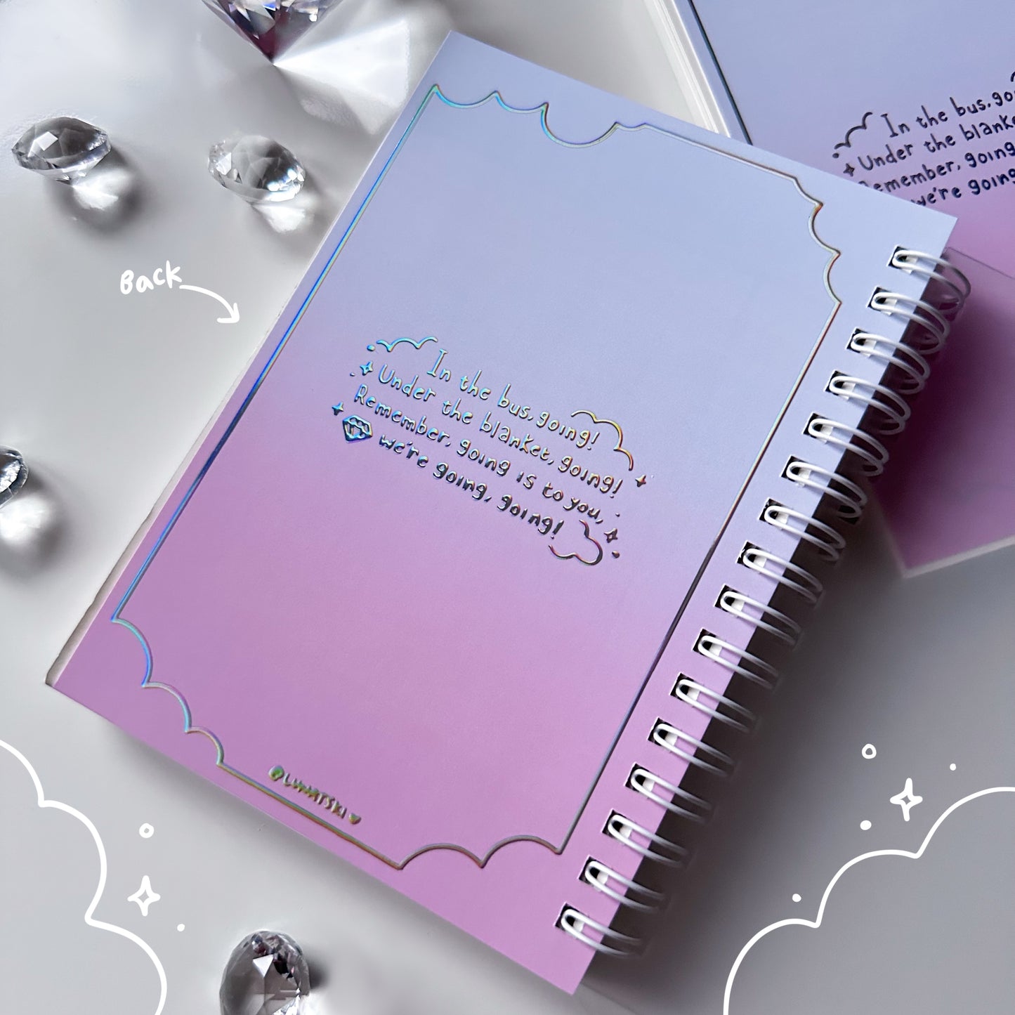 Seventeen “Keep Going” Holographic Notebook