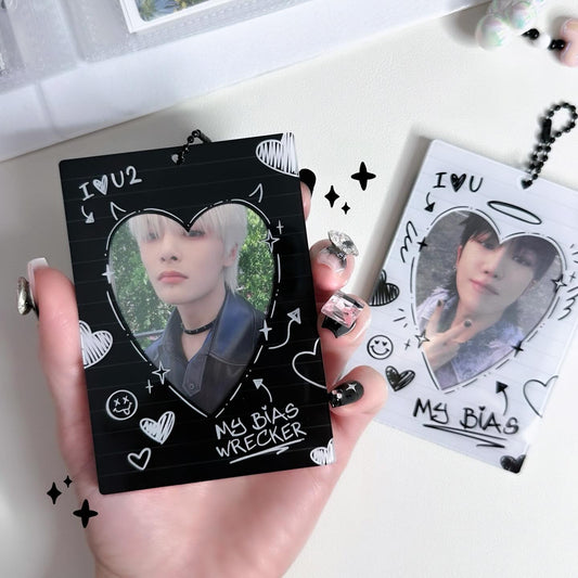 Bias/Bias wrecker double sided photocard holder keychain
