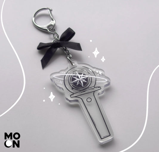 MONO Collection Fandom Lightstick Silver Stamped Keychains