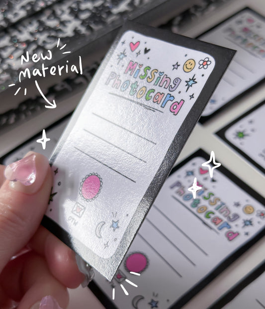 Black Doodle - Reusable Missing Photocard Binder Fillers