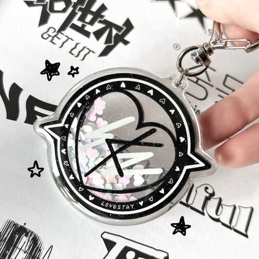 SKZ Compass shaker keychain Black