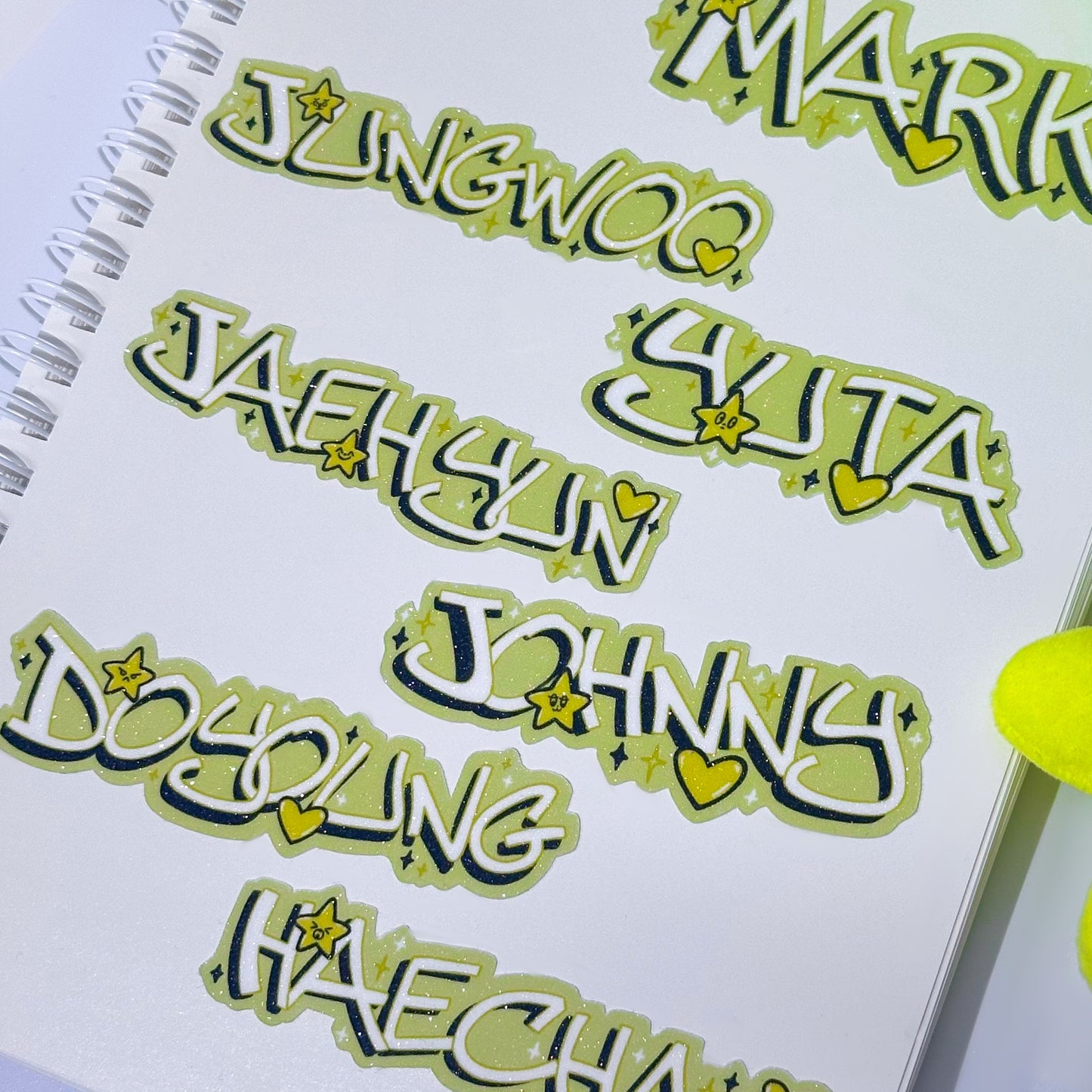NCT127 Member Glitter Stickers