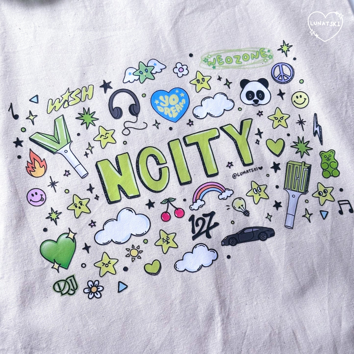 NCT Doodle Cotton Tote Bag