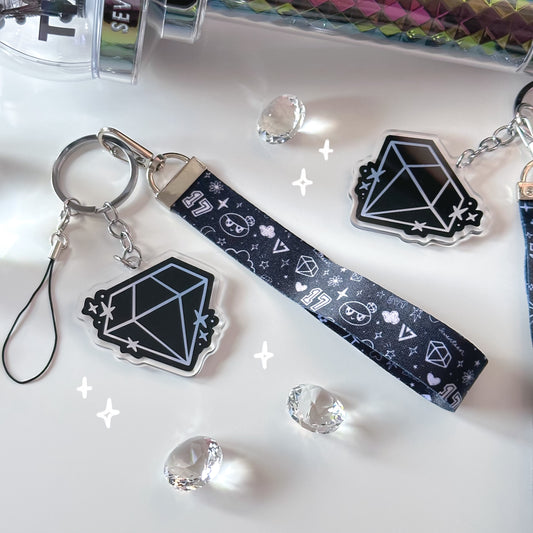 Seventeen Lightstick Strap Black Doodle