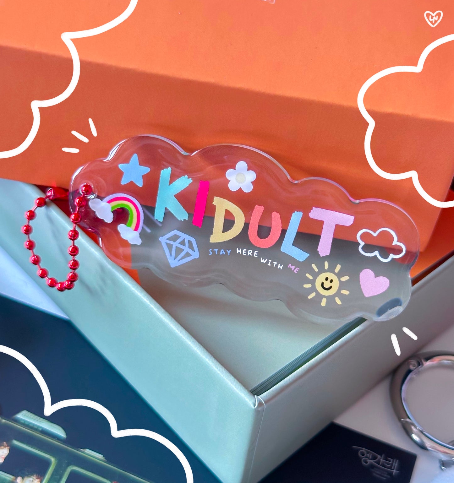 Kidult Seventeen Cloud Keychain