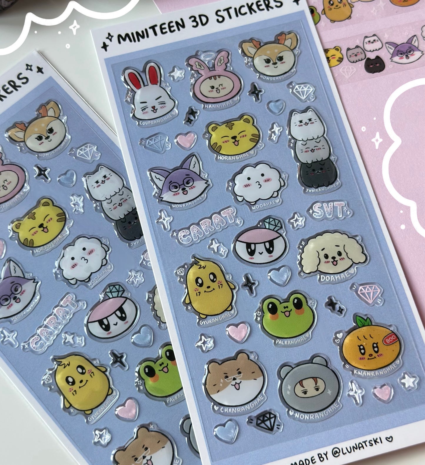 Miniteen 3D Epoxy Stickers