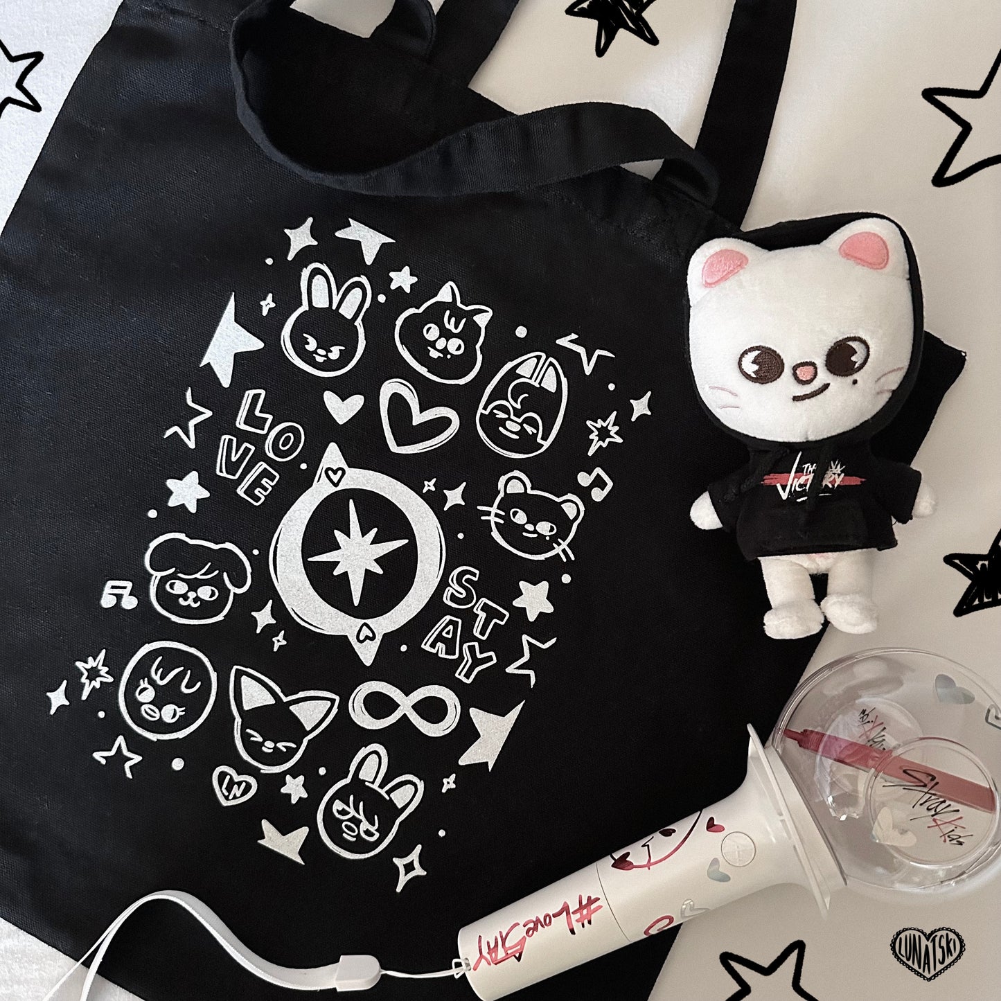 Stray Kids Lovestay Cotton Tote Bag