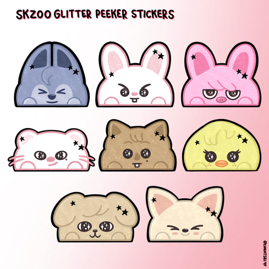 SKZ SKZOO Glitter Peeker Stickers