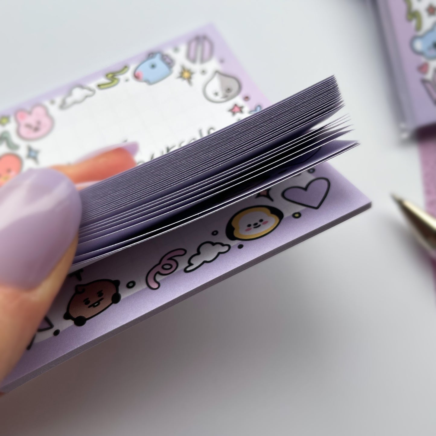 BTS BT21 sticky note memo pad