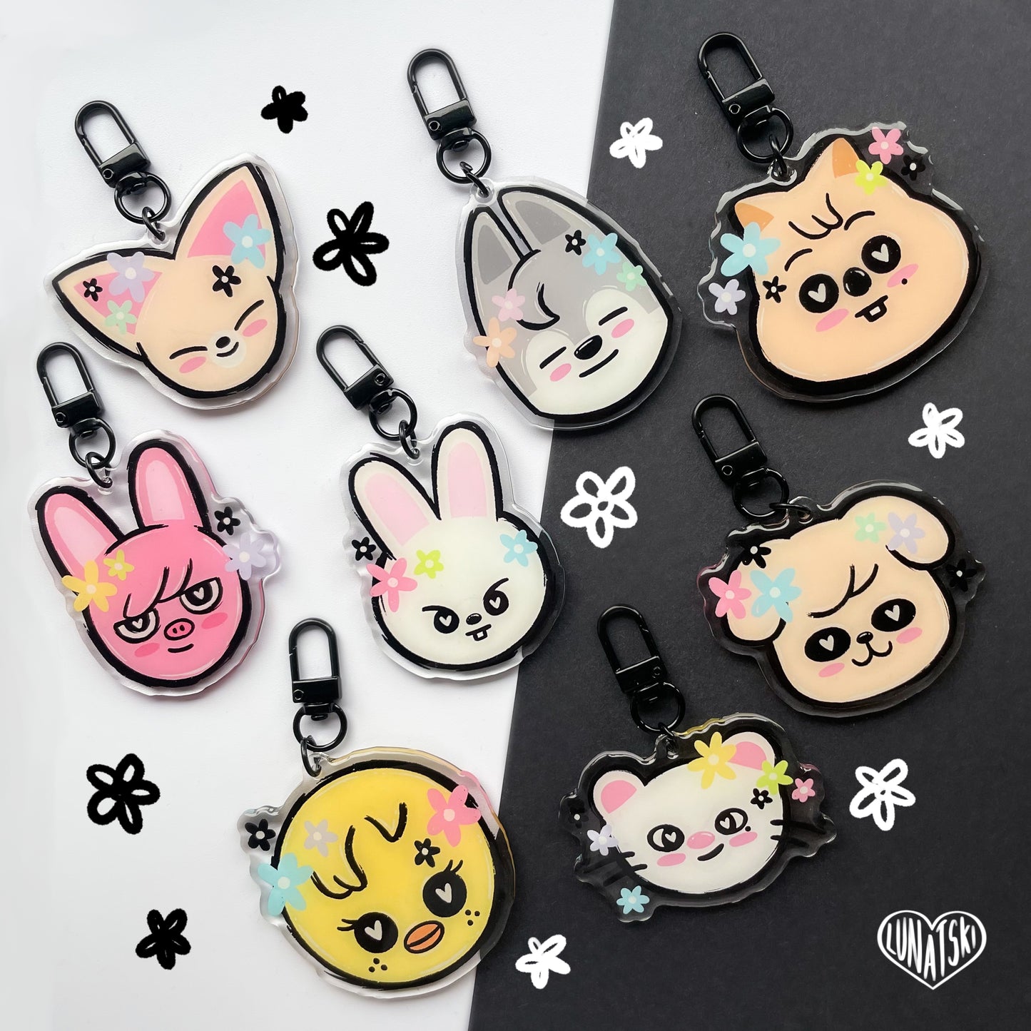 SKZOO Flower Babies Keychains
