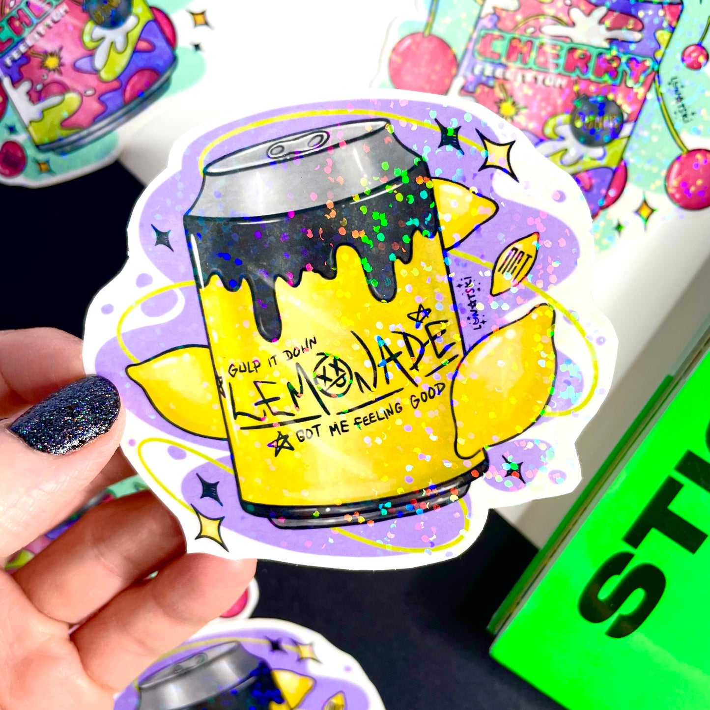 NCT 127 Juice Can Stickers - Cherry Bomb/Lemonade