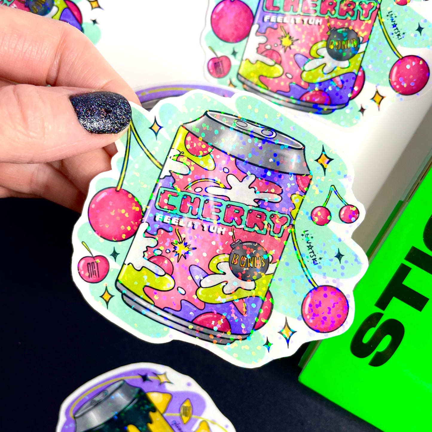 NCT 127 Juice Can Stickers - Cherry Bomb/Lemonade