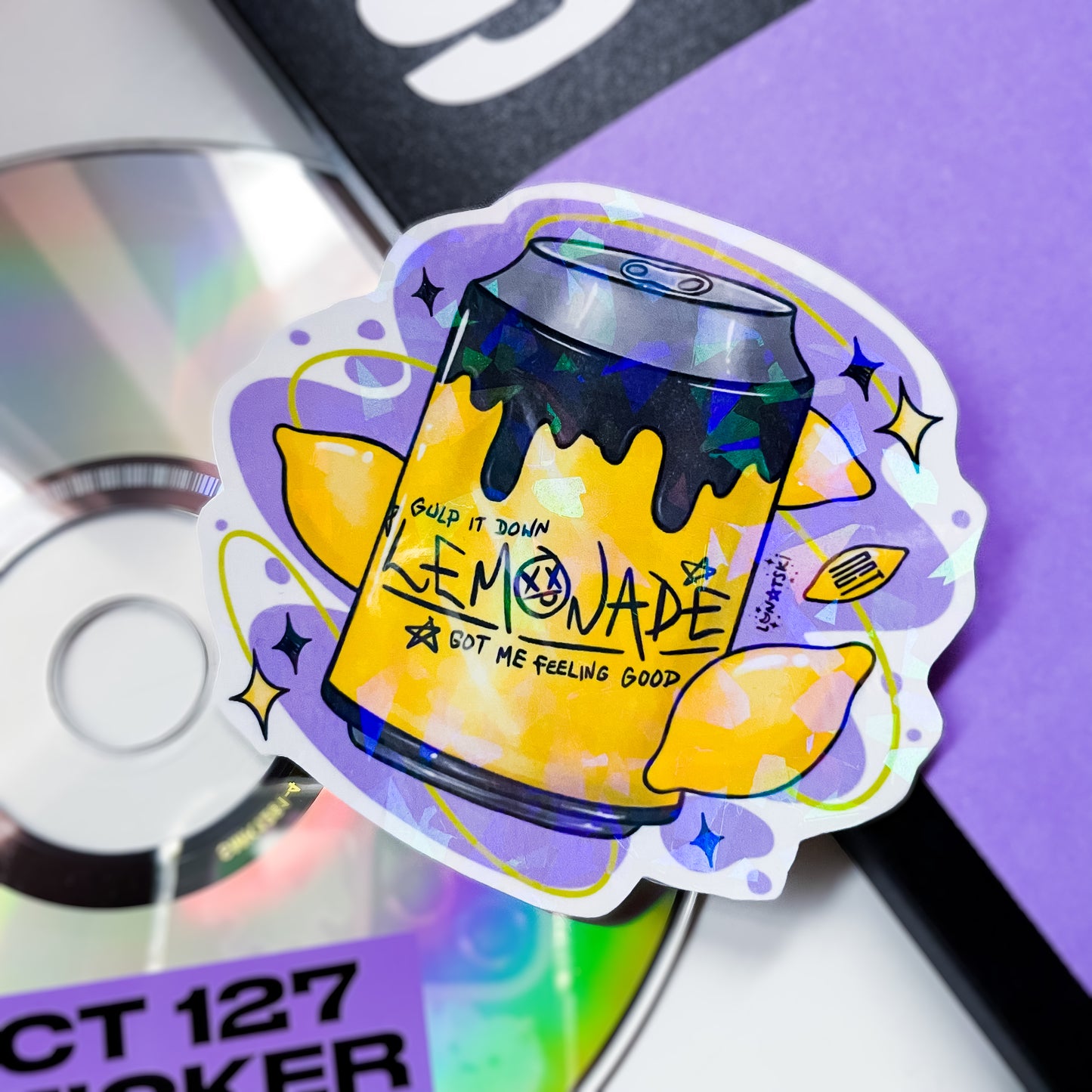 NCT 127 Juice Can Stickers - Cherry Bomb/Lemonade