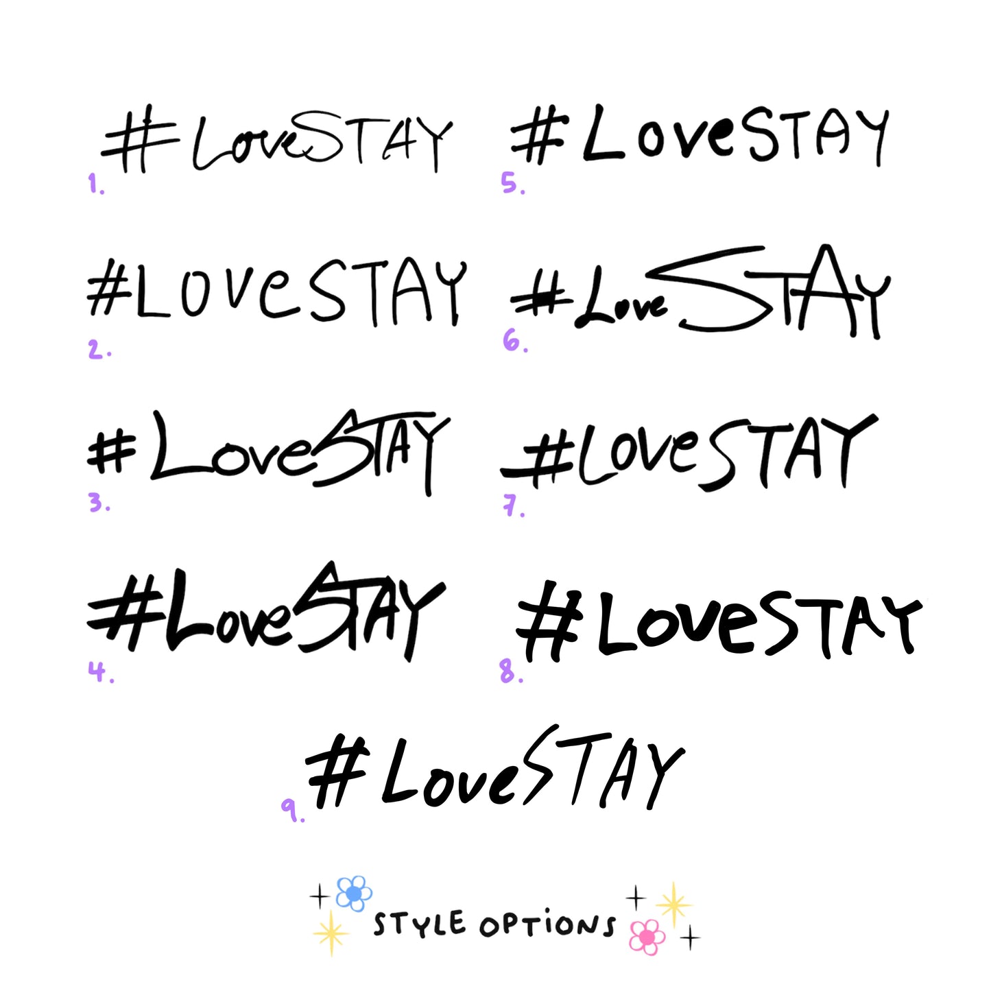 SKZ Stray Kids Lovestay Lightstick Decal