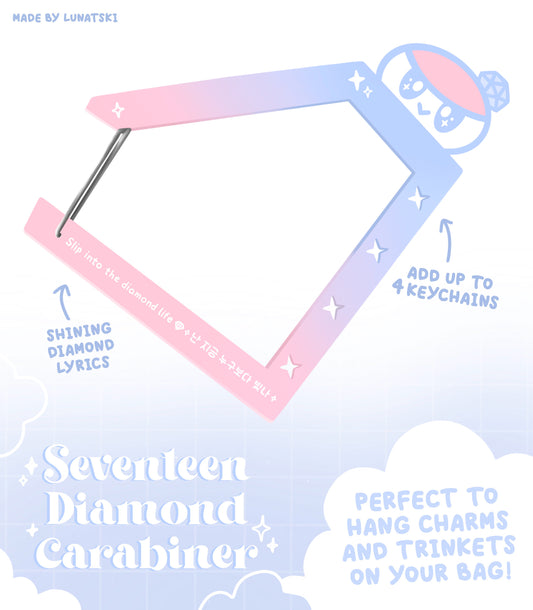 SVTversary - Diamond Acrylic Carabiner