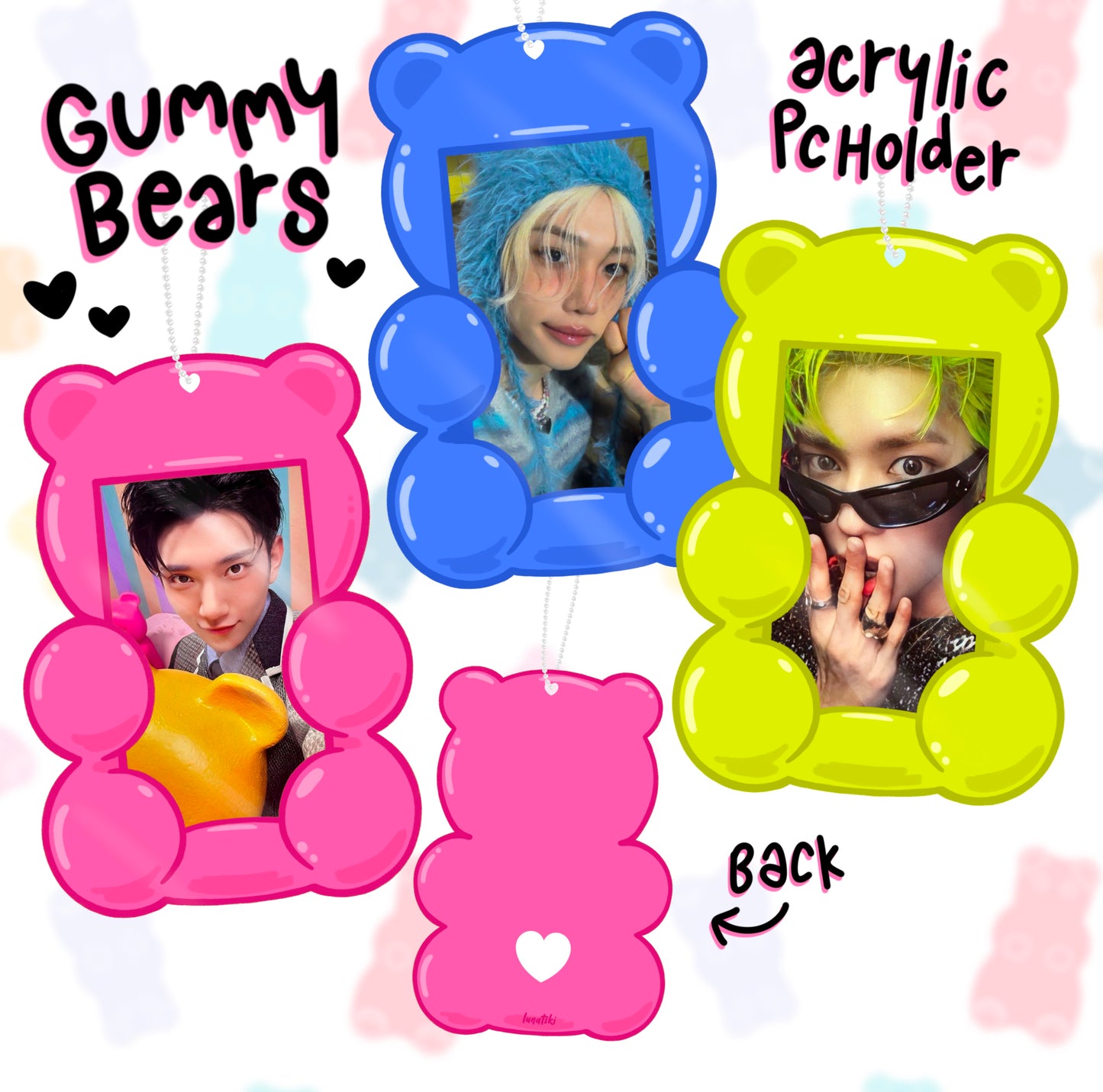 Gummy Bears Acrylic Photocard Holder