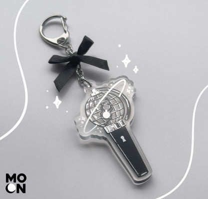 MONO Collection Fandom Lightstick Silver Stamped Keychains