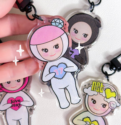 Angel babies fandom acrylic keychains