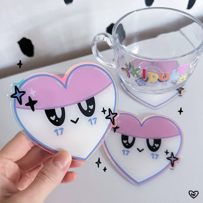 Seventeen Bongbongee Heart Coaster