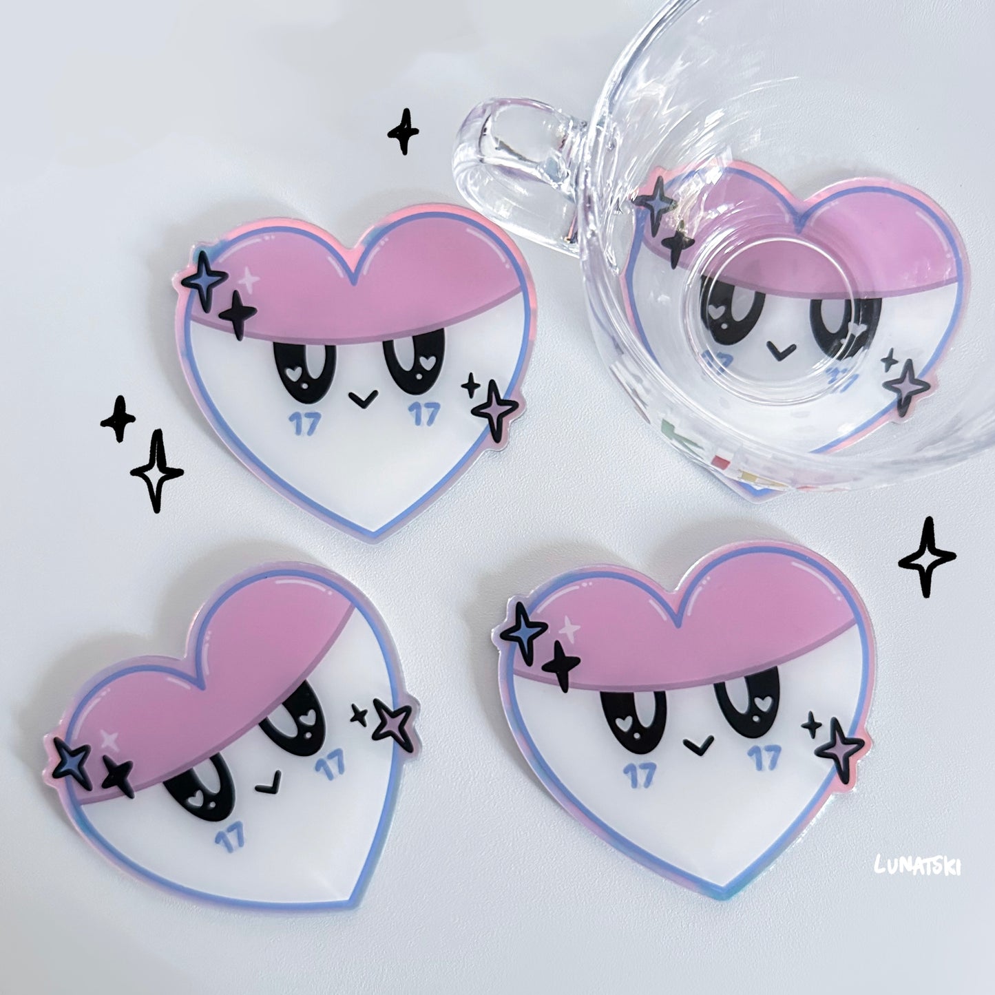 Seventeen Bongbongee Heart Coaster