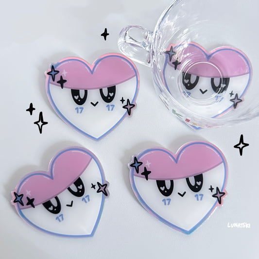 Seventeen Bongbongee Heart Coaster