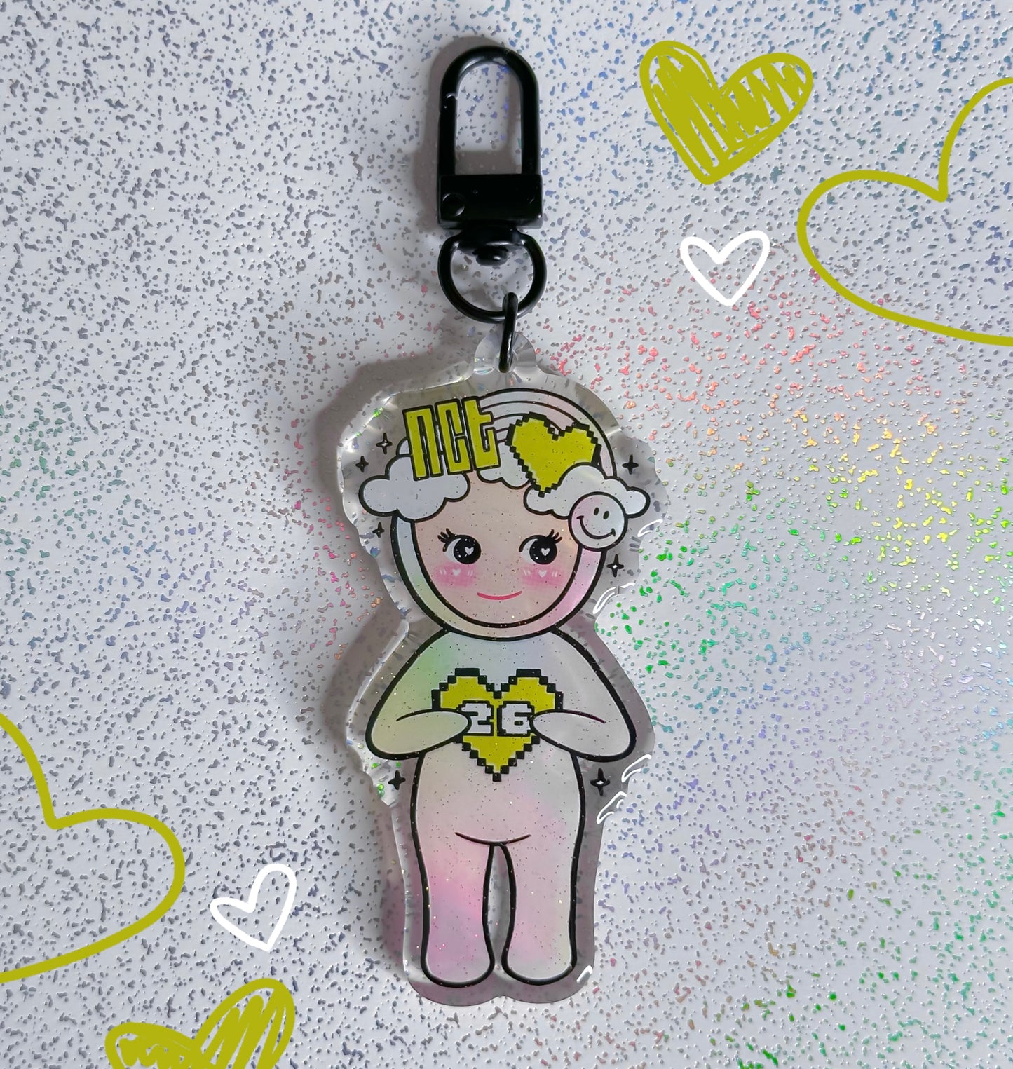 Angel babies fandom acrylic keychains