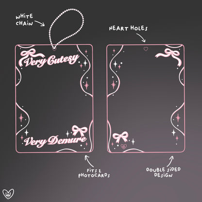 Demure/Cutesy Acrylic Photocard Holder