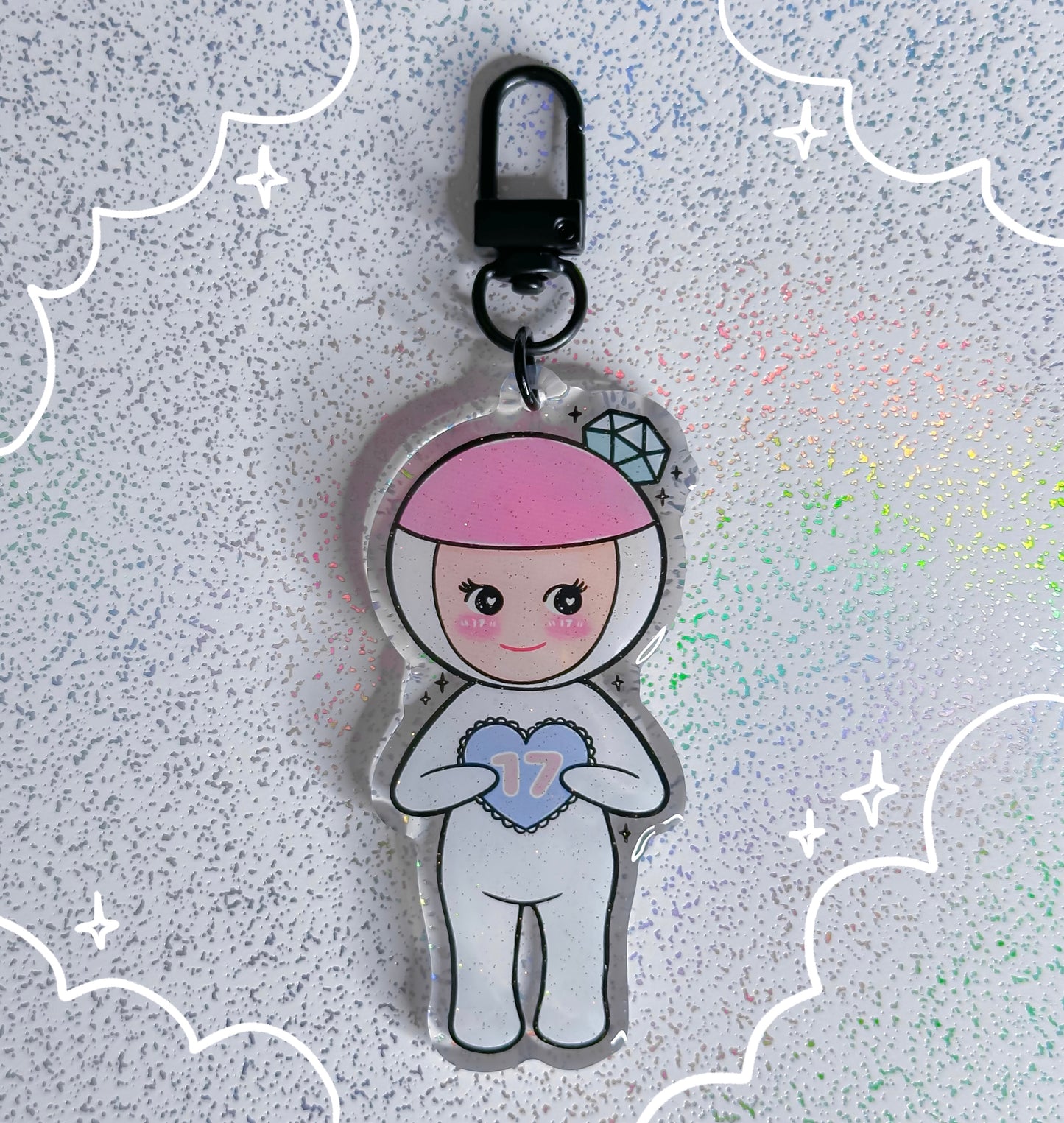 Angel babies fandom acrylic keychains