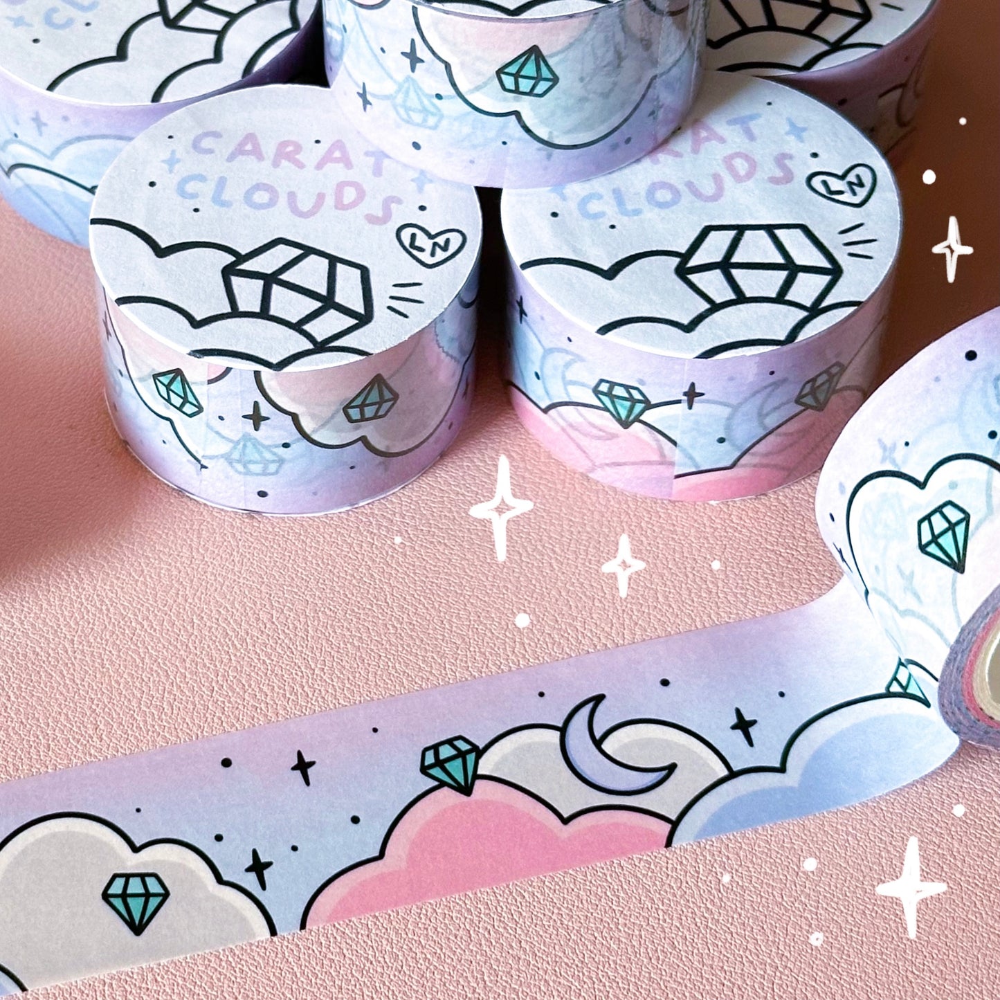 SVT Carat Clouds Washi Tape