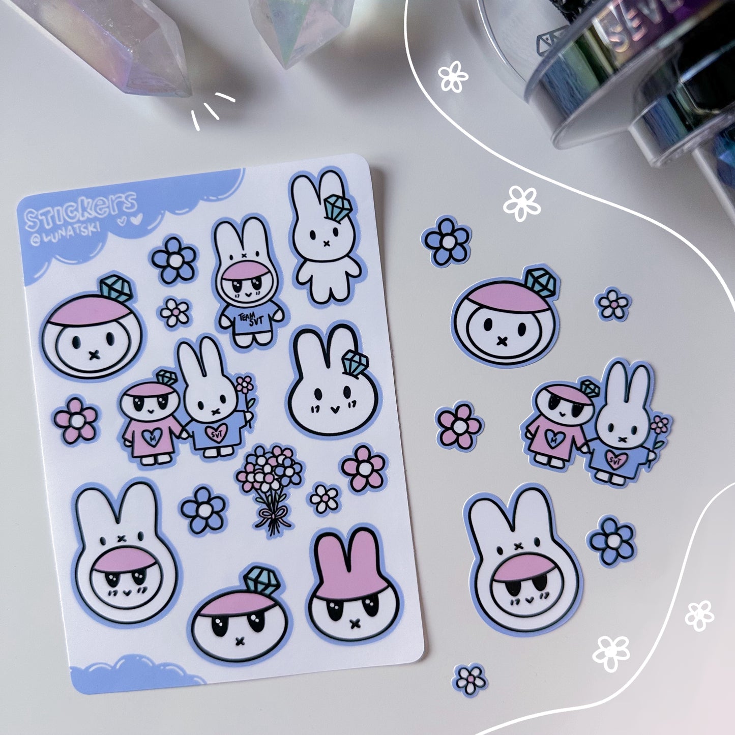 SVT x Miffy Bongbongee Sticker Sheet