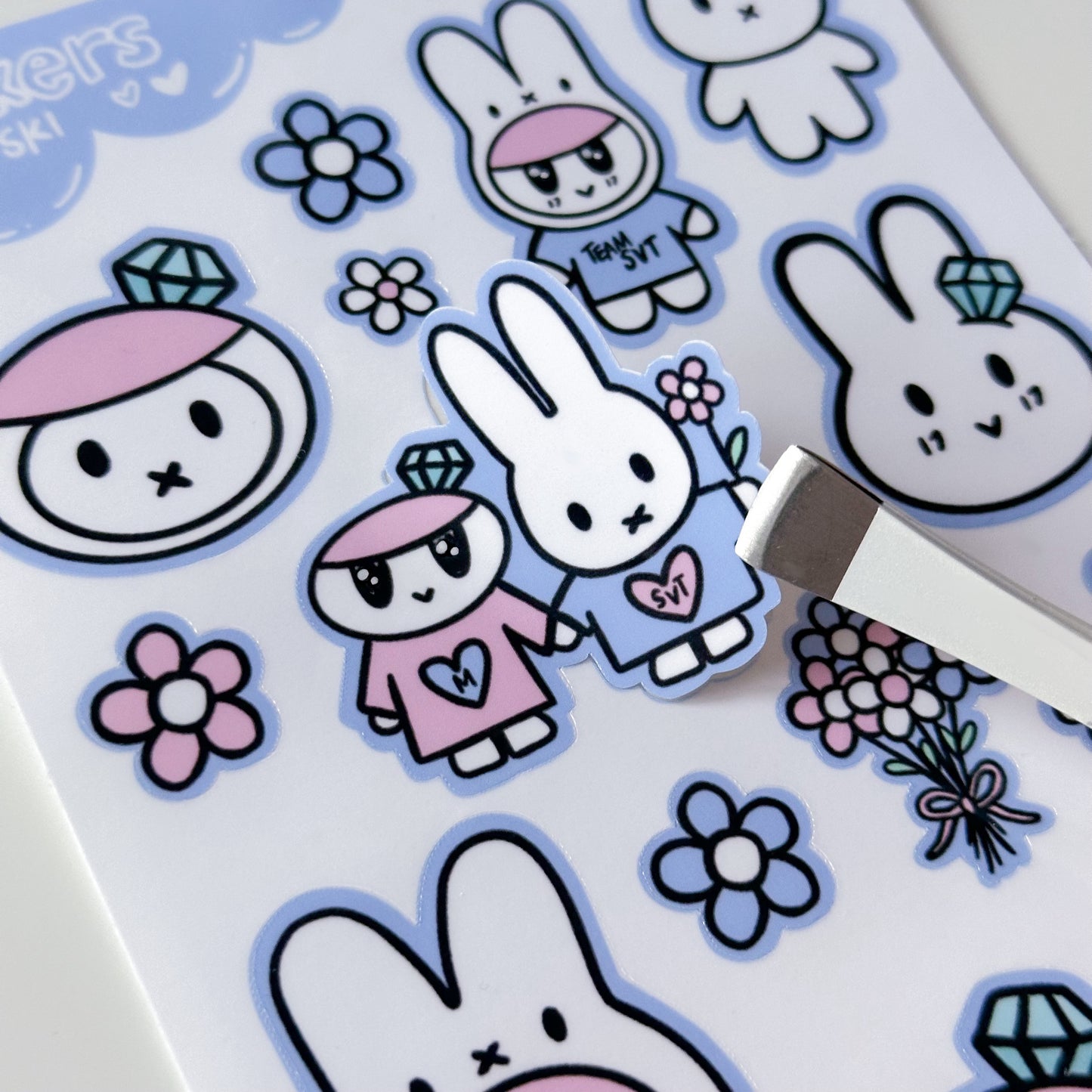 SVT x Miffy Bongbongee Sticker Sheet