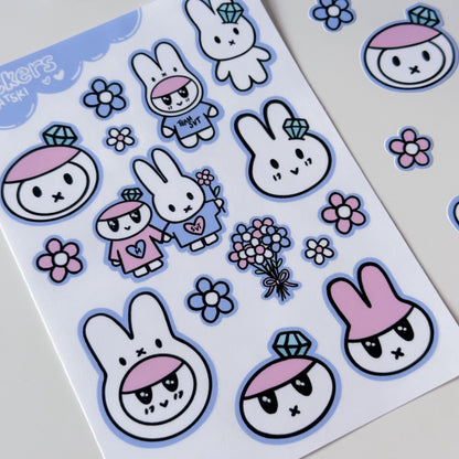 SVT x Miffy Bongbongee Sticker Sheet