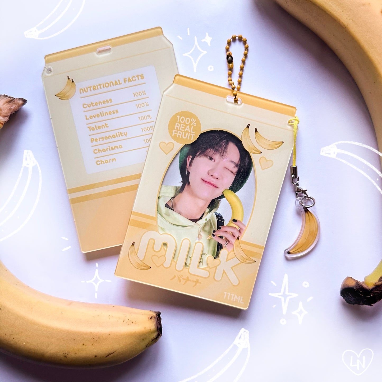 MILK! 🍌 Photocard Holder Keychain