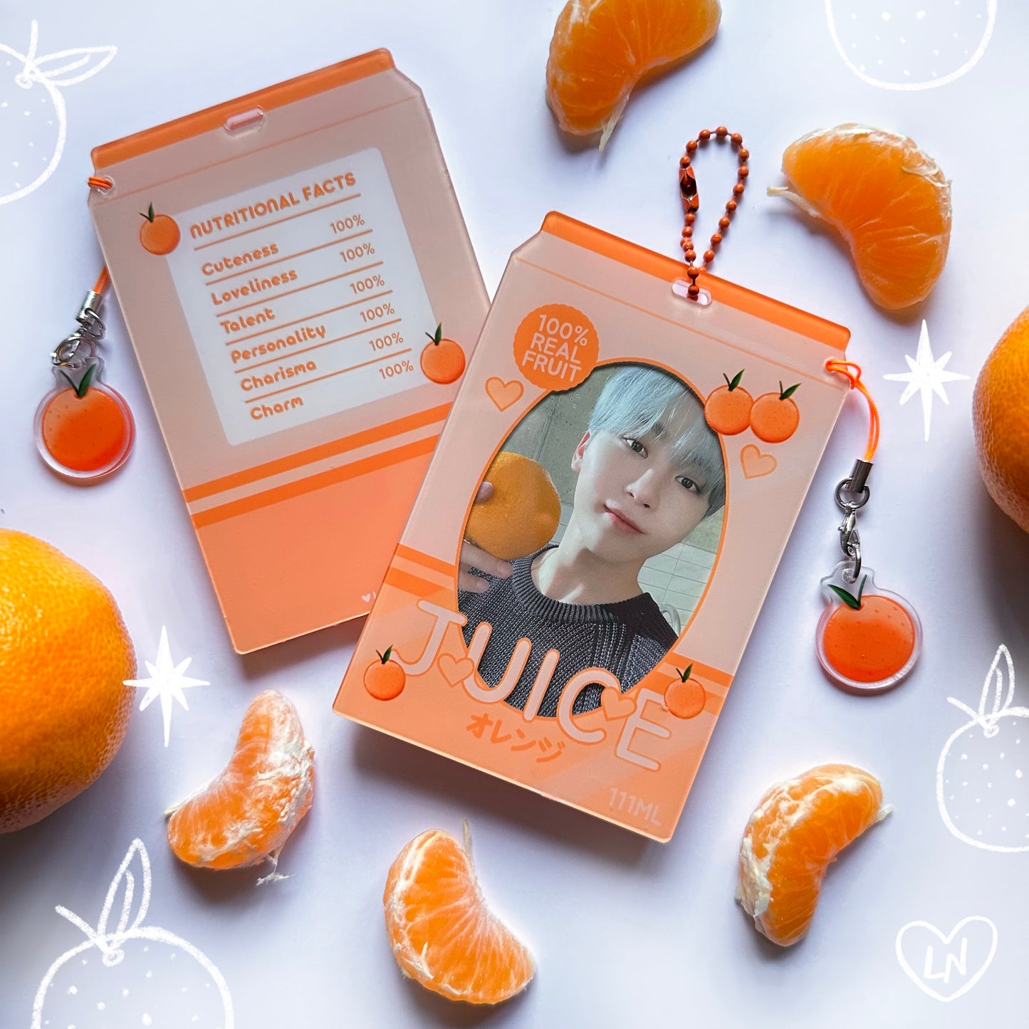 JUICE! Photocard Holder Keychain