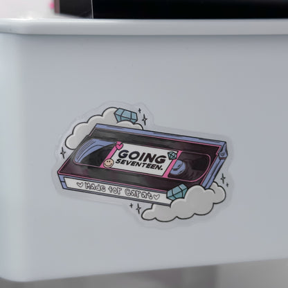 Going Seventeen Clouds Clear Sticker