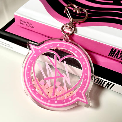 SKZ Compass shaker keychain Pink