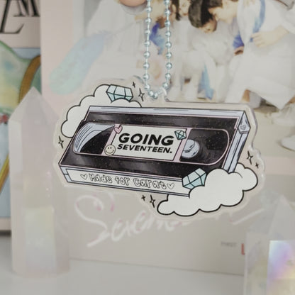 Going Seventeen Tape Clouds Keychain