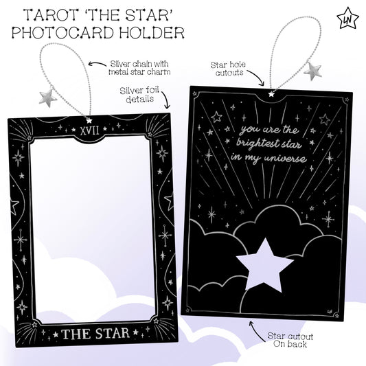 Tarot 'The Star' Foiled Acrylic Photocard Holder