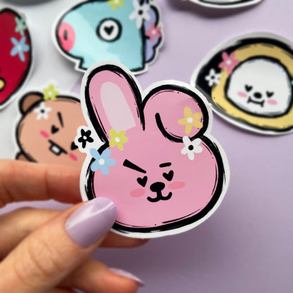 BT21 Flower Babies Single Stickers