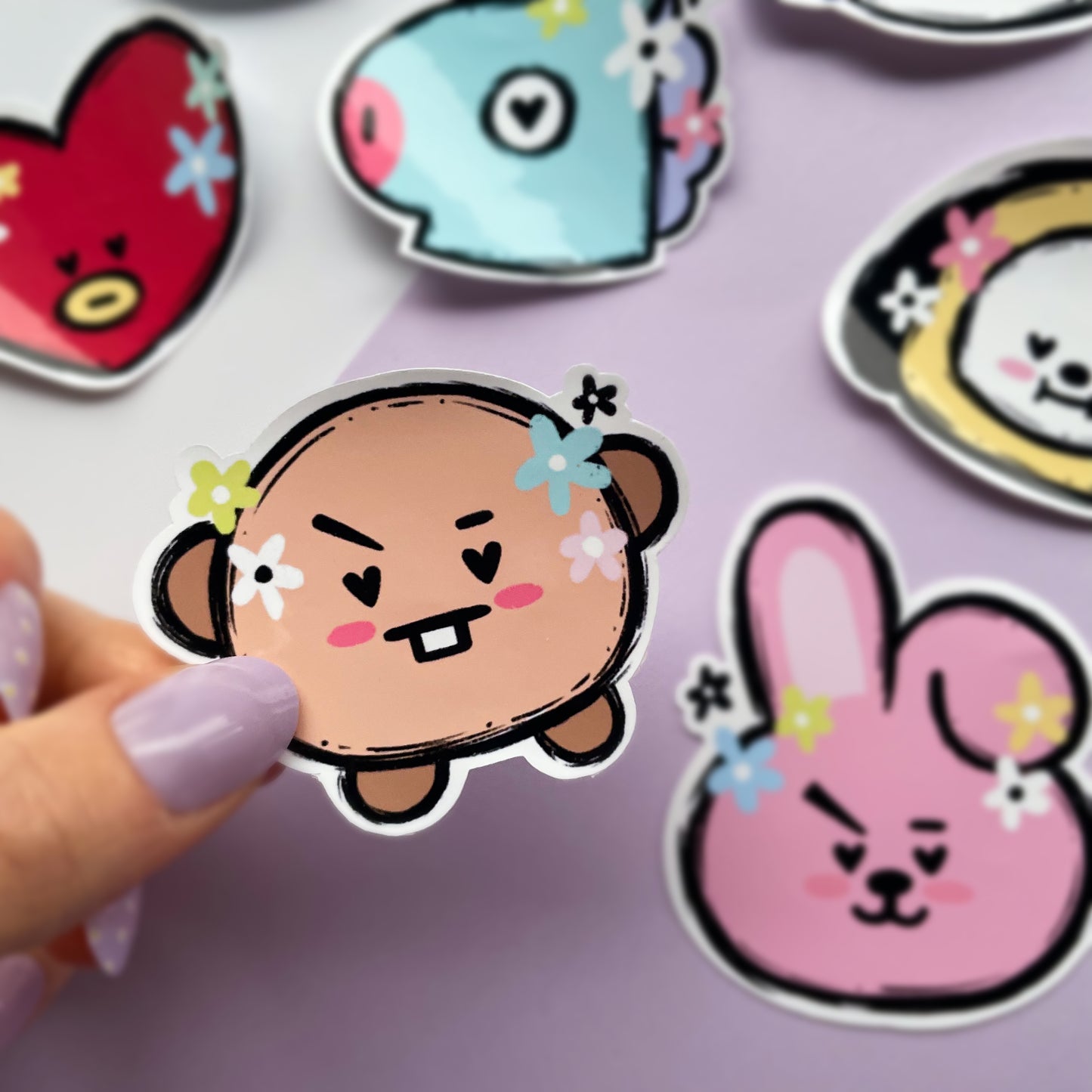 BT21 Flower Babies Single Stickers