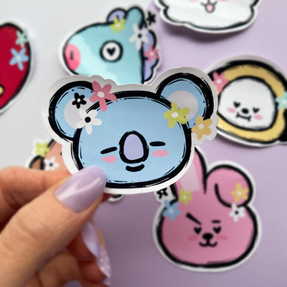 BT21 Flower Babies Single Stickers