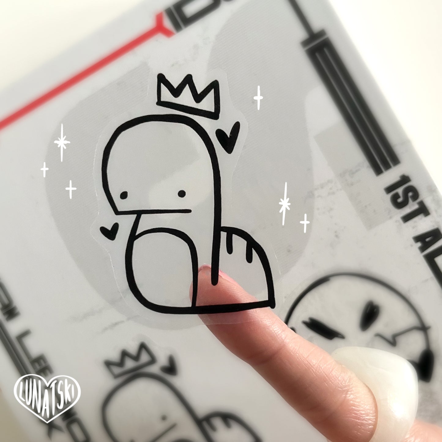 SKZ Chan Dino Clear Sticker