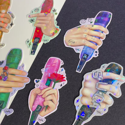 BTS Microphone hand stickers