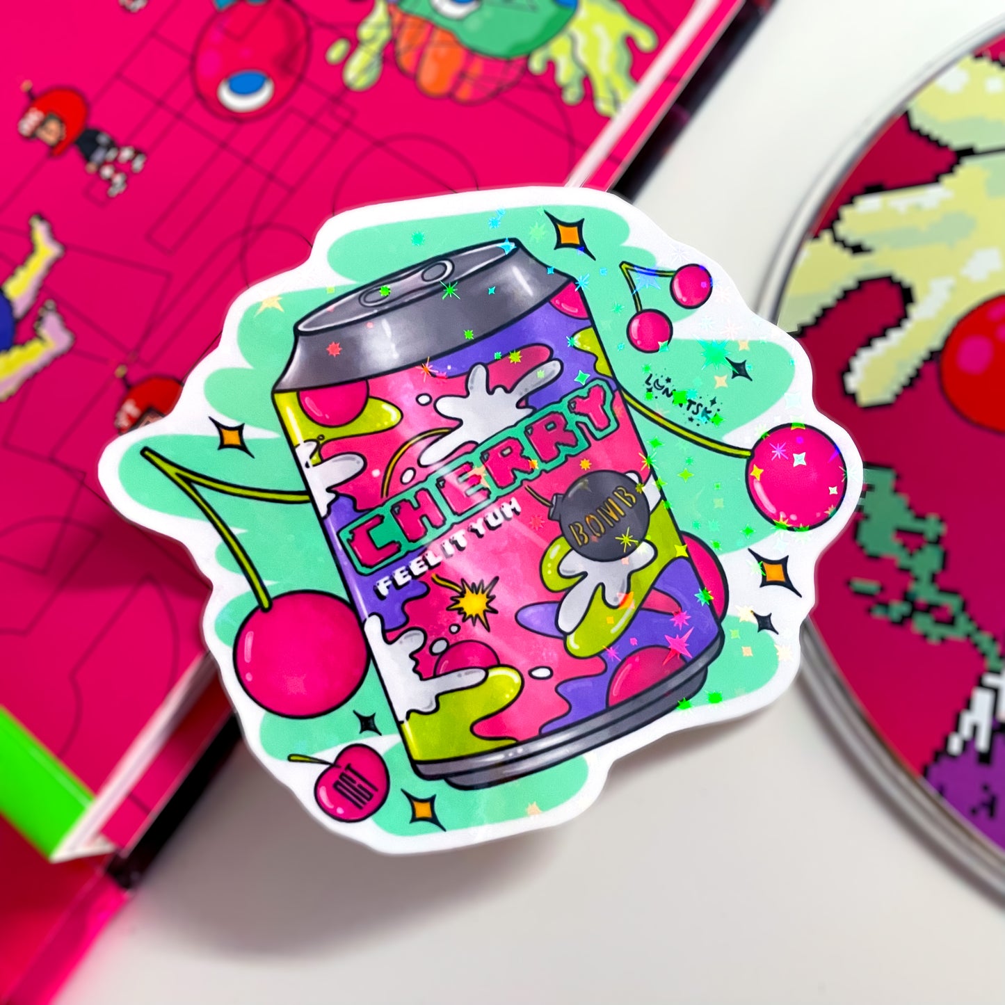 NCT Juice Can Stickers - Cherry Bomb/Lemonade