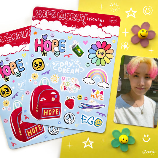 J-hope Hobicore Sticker Sheet