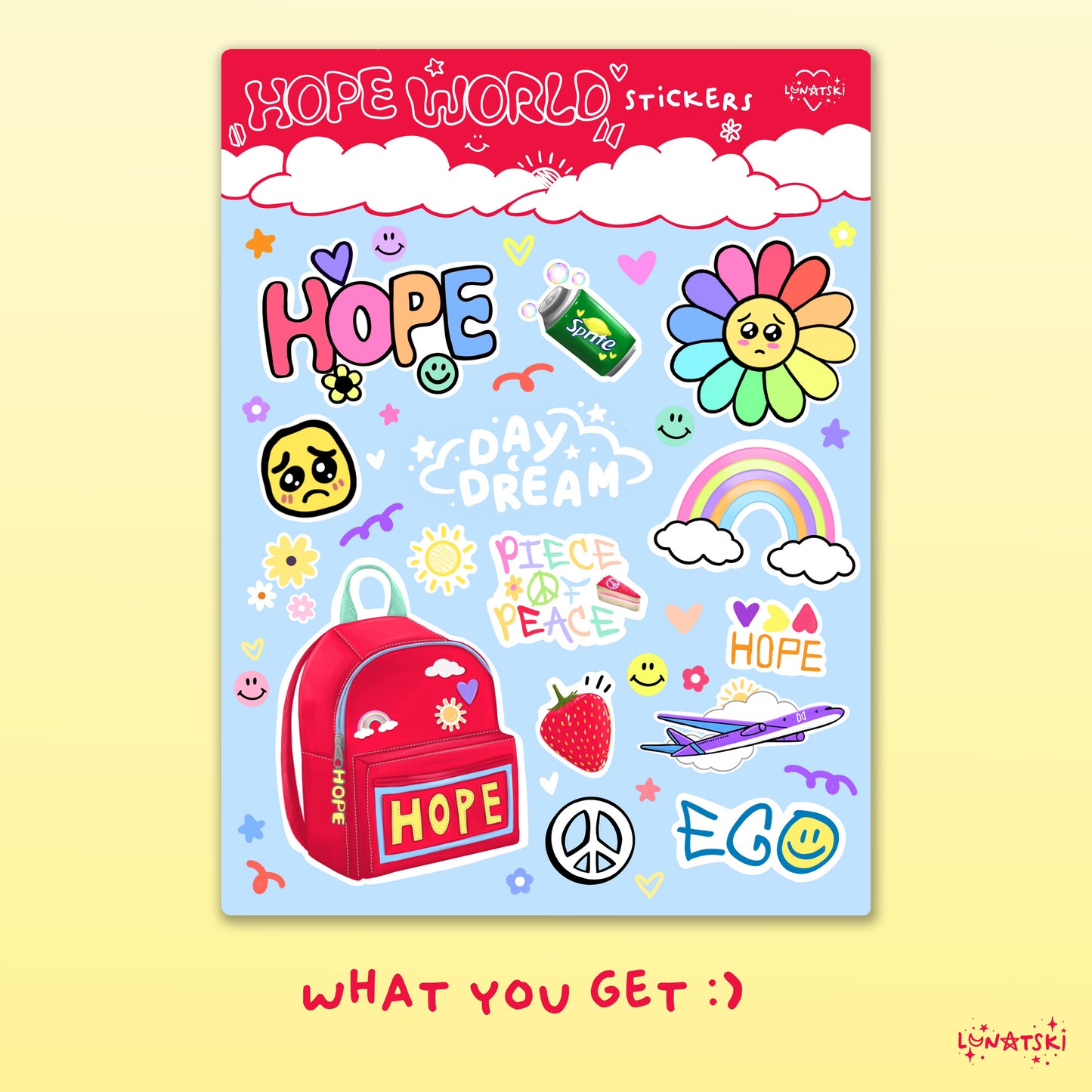 J-hope Hobicore Sticker Sheet